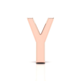 Slider Letter Pendant = Initial Y