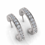 Pave Set Earring