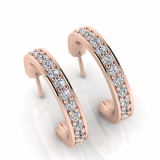 Pave Set Earring