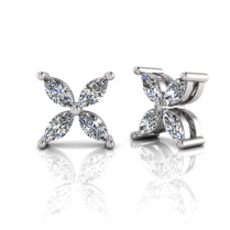 Marquise Flower Studs