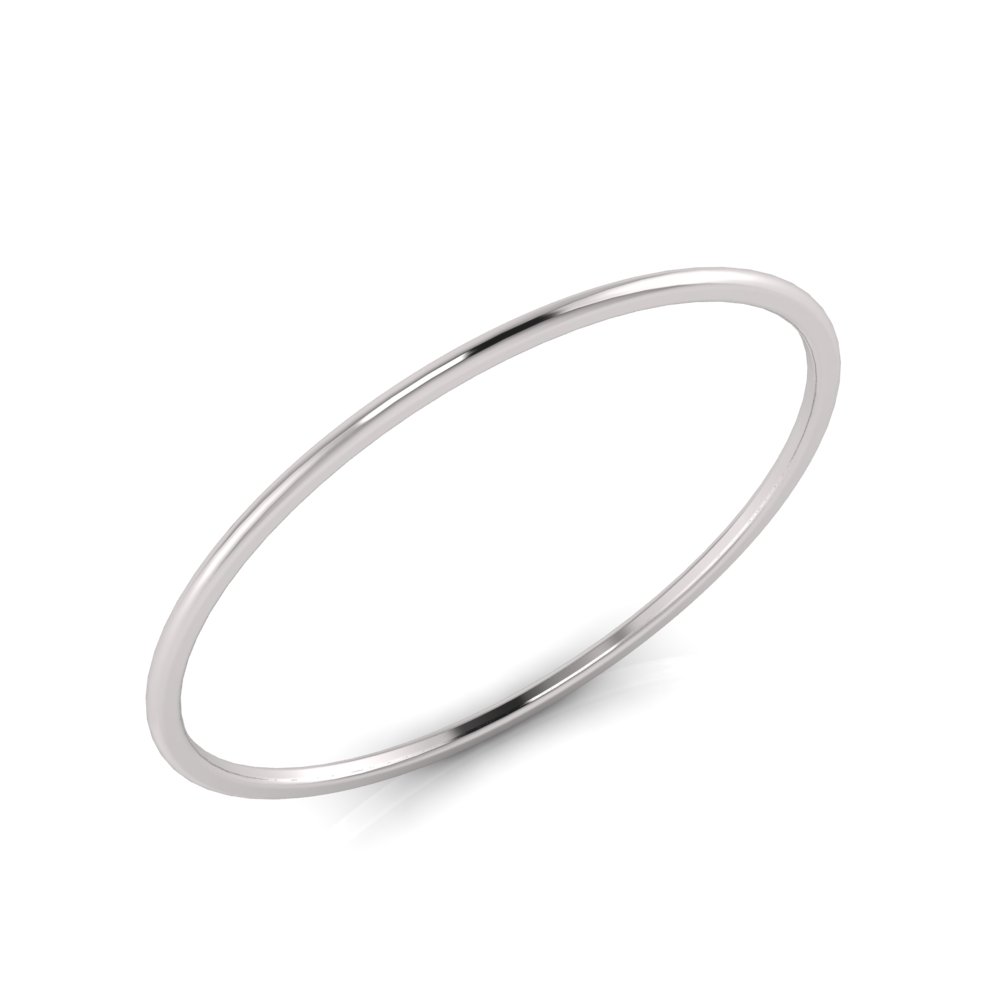 2mm Wide Half-Round Profile Bangle Size M Chemgold