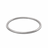 2mm Wide Half-Round Profile Bangle Size M