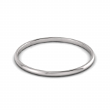 4mm Wide Half-Round Profile Bangle Size S