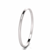 4mm Wide Half-Round Profile Bangle Size S