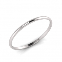 4mm Wide Half-Round Profile Bangle Size L