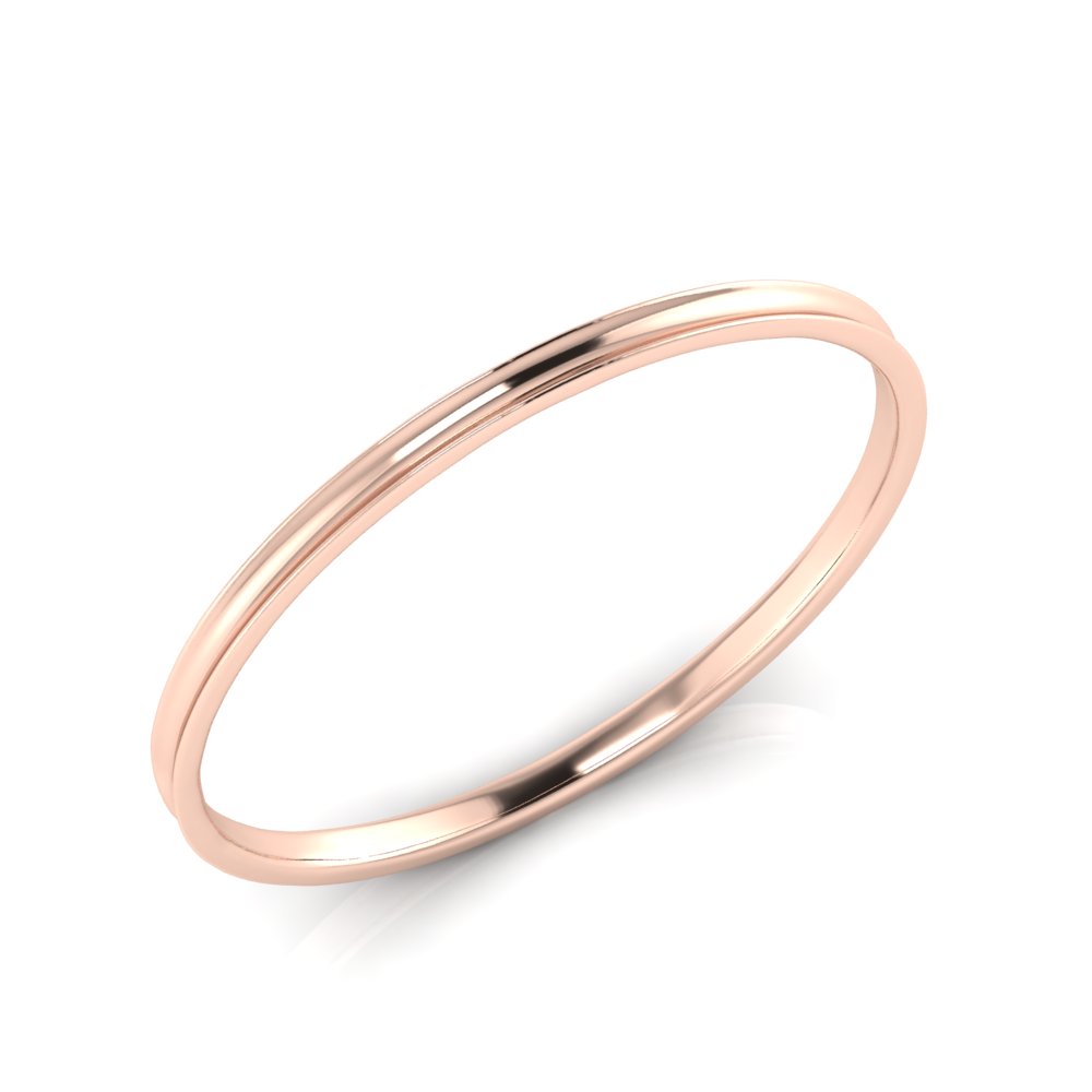 4mm Wide Concave Profile Bangle Size S Chemgold