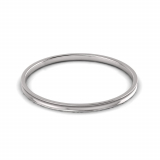 4mm Wide Concave Profile Bangle Size S