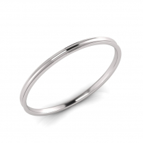 4mm Wide Concave Profile Bangle Size M