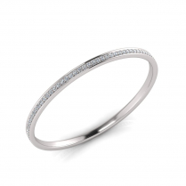 Pave-Set Profile Bangle Size L