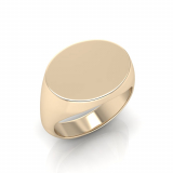 Gents Oval Shaped Signet Ring