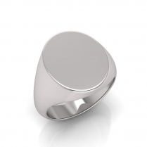 Gents Oval Shaped Signet Ring
