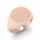 Ladies Round Shaped Signet Ring