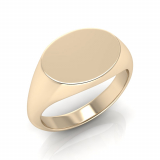 Ladies Oval Shaped Signet Ring