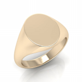 Ladies Oval Shaped Signet Ring