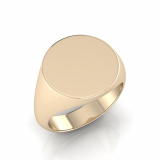 Gents Medium Size Round Shaped Signet Ring