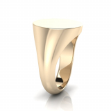 Gents Medium Size Oval Shaped Signet Ring