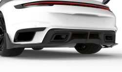 1016 Industries Porsche 992 Turbo S Rear Diffuser w/ Integrated Exhaust Tips
