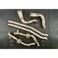 Redstar Audi RSQ8/SQ7/SQ8, Bentley Bentayga, Porsche Cayenne S V8/Turbo/GTS Downpipe Resonator Delete System