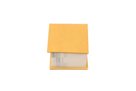 Akrapovic Leather Memo Notepad - Yellow