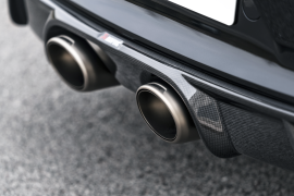 Akrapovic Rear Carbon Fibre Diffuser - Gloss for 991.2 Carrera