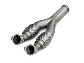 Akrapovic Link Pipe Set (SS) for Nissan GTR w/ Aftermarket Turbochargers