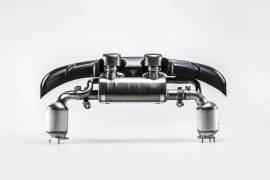 Akrapovic Link Pipe Set w Cat (SS) for 991.2 Carrera