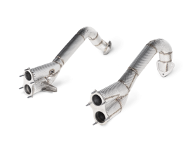 Akrapovic Link Pipe Set (Titanium) for 2020+ Porsche 718 Cayman GT4