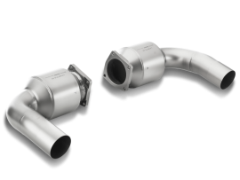 Akrapovic Link Pipe Set (100 cpsi cats, Titanium) for 997 Turbo / Turbo S 3.8L