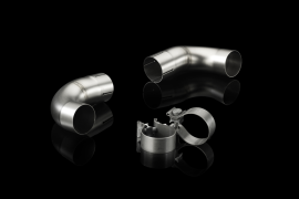 Akrapovic Link Pipe Set (SS) to Mount Tips on Stock Set (SS) for VW Mk6 GTI