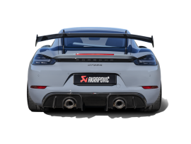 Akrapovic Rear Carbon Fibre Diffuser - Gloss for Porsche 718 Cayman GT4 RS