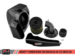 AWE Audi B9 A4/A5 2.0T Quattro Carbon Fiber AirGate Intake w/ Lid