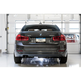 AWE BMW F3X 28i / 30i Touring Edition Axle-Back Exhaust Single Side - 80mm Silver Tips