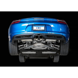 AWE Porsche 981 Performance Exhaust System - Chrome Silver Tips