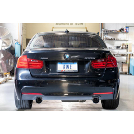 AWE BMW F3X 335i/435i Touring Edition Axle-Back Exhaust - Chrome Silver Tips (102mm)