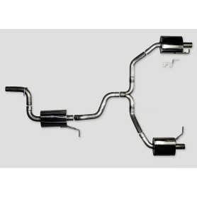 AWE VW CC Touring Edition Exhaust Dual Outlet - Diamond Black Tips