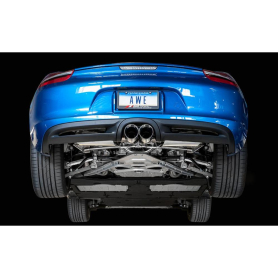 AWE Porsche 981 Performance Exhaust System - w/Diamond Black Tips