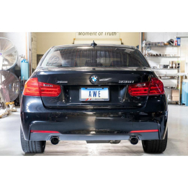 AWE BMW F3X 335i/435i Touring Edition Axle-Back Exhaust - Diamond Black Tips (90mm)