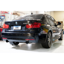 AWE BMW F3X 335i/435i Touring Edition Axle-Back Exhaust - Diamond Black Tips (102mm)