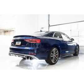 AWE Audi B9 S4 Touring Edition Exhaust - Non-Resonated (Silver 102mm Tips)