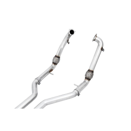 AWE Audi B9 S4 Track Edition Exhaust - Non-Resonated (Black 102mm Tips)