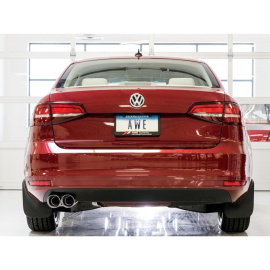 AWE 09-14 Volkswagen Jetta Mk6 1.4T Touring Edition Exhaust - Chrome Silver Tips