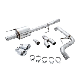 AWE 2015+ Ford F-150 0FG Single Exit Performance Exhaust System w/4.5in Chrome Silver Tips