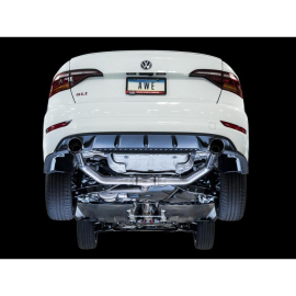 AWE 18-21 Volkswagen Jetta GLI Mk7 Track Exhaust - Chrome Silver Tips (Fits High-Flow DP)