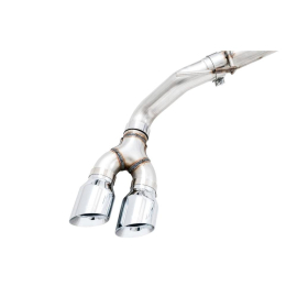 AWE 2019+ Ford Ranger 0FG Performance Exhaust System - Chrome Silver Tips & Bash Guard