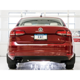 AWE 09-14 Volkswagen Jetta Mk6 1.4T Touring Edition Exhaust - Diamond Black Tips