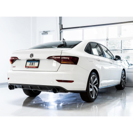 AWE 18-21 Volkswagen Jetta GLI Mk7 Touring Exhaust - Diamond Black Tips (Fits High-Flow DP)