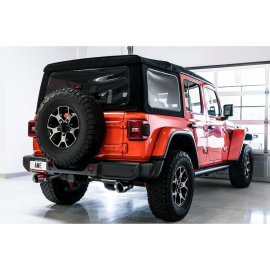 AWE 2018+ Jeep Wrangler JL/JLU Tread Edition Axle-Back Dual Exhaust - Chrome Silver Tips