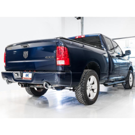 AWE 09-18 RAM 1500 5.7L (w/Cutouts) 0FG Dual Rear Exit Cat-Back Exhaust - Chrome Silver Tips