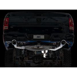 AWE 09-18 RAM 1500 5.7L (w/Cutouts) 0FG Dual Rear Exit Cat-Back Exhaust - Chrome Silver Tips