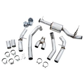 AWE 19-21 RAM 1500 5.7L (w/Cutouts) 0FG Dual Rear Exit Cat-Back Exhaust - Chrome Silver Tips